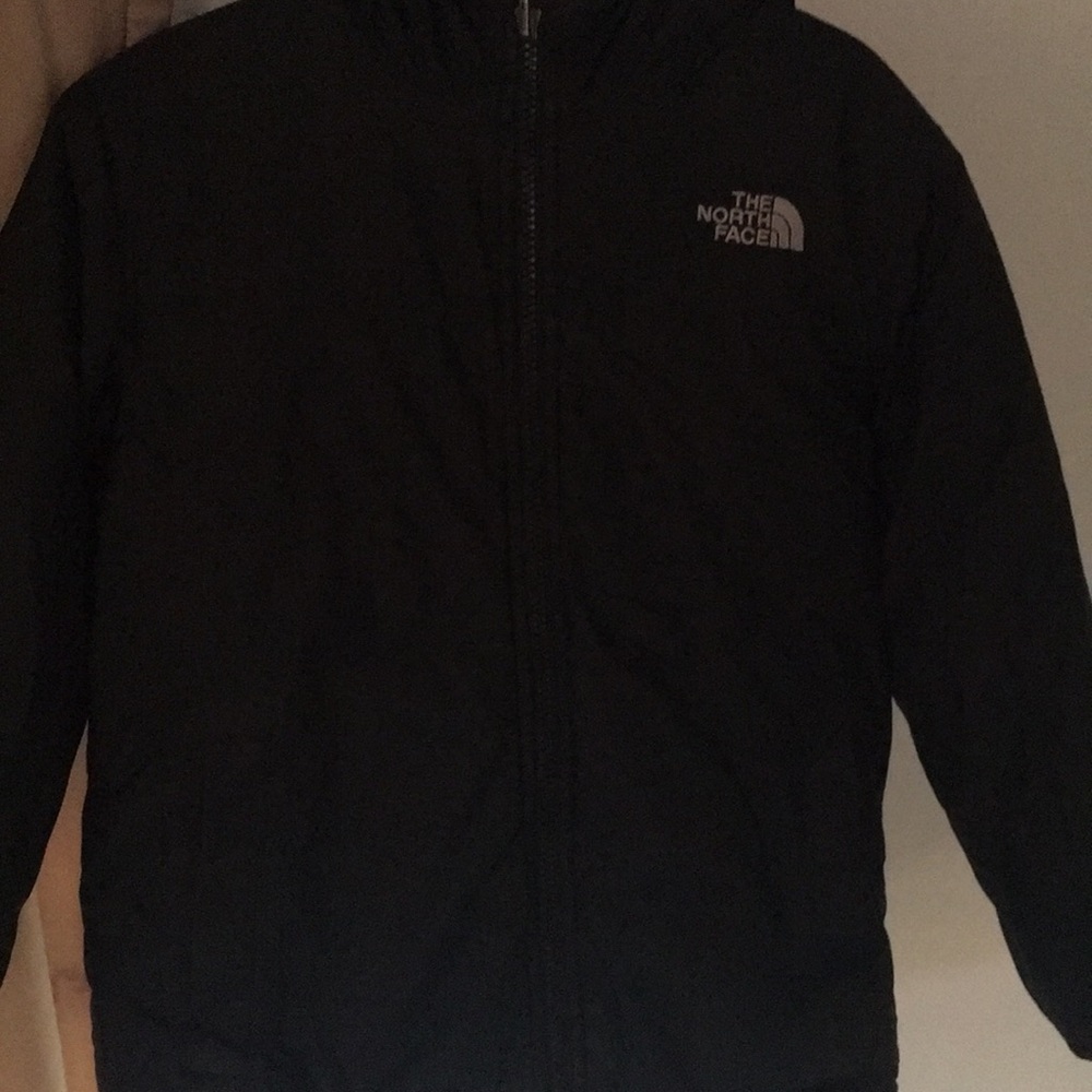 Black north face size x small for boys